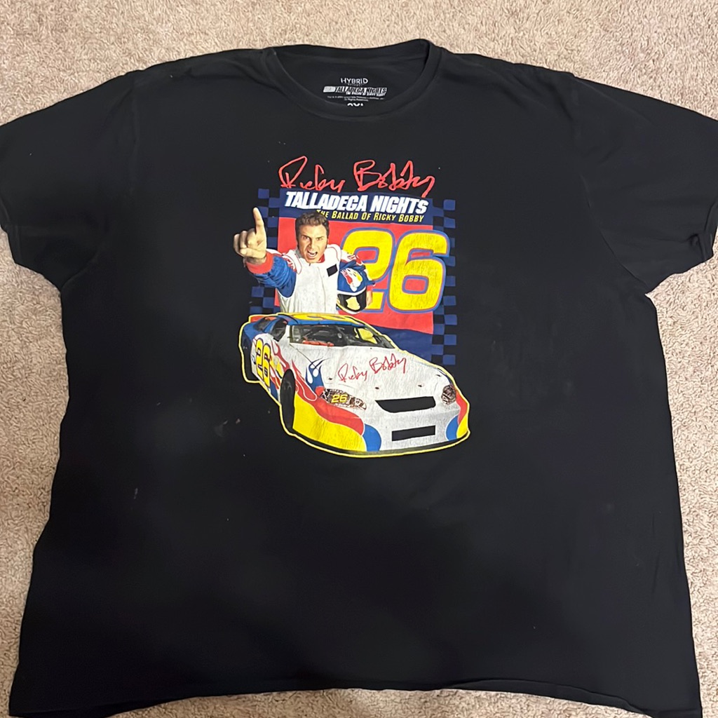 Talladega Nights Nascar Look Alike T Shirt Talladega Nights Nascar Look Alike T Shirt
